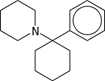 Structure chimique de la Phencyclidine PCP